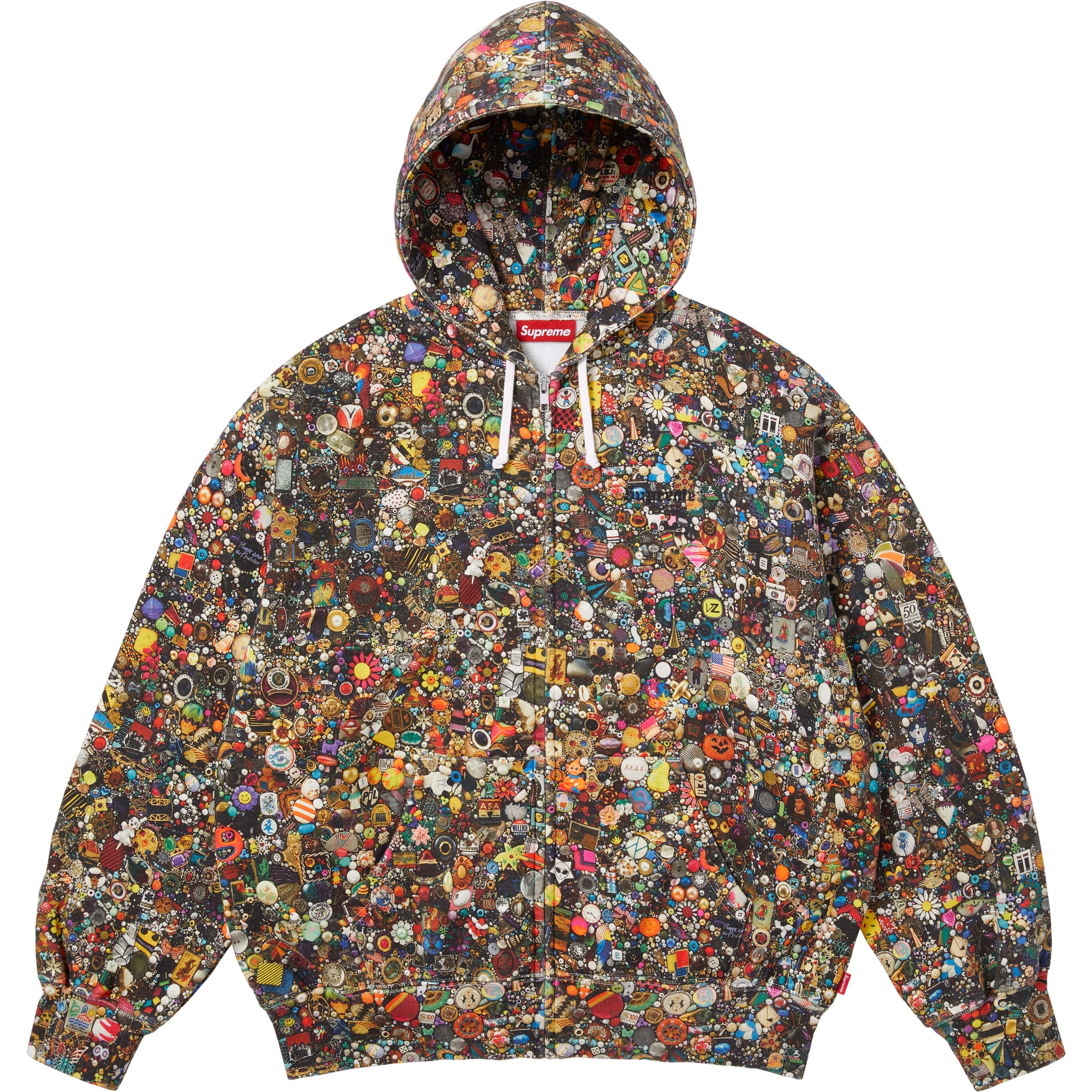 Supreme/Mike Kelley Zip Up Hooded Sweatshirt view 3